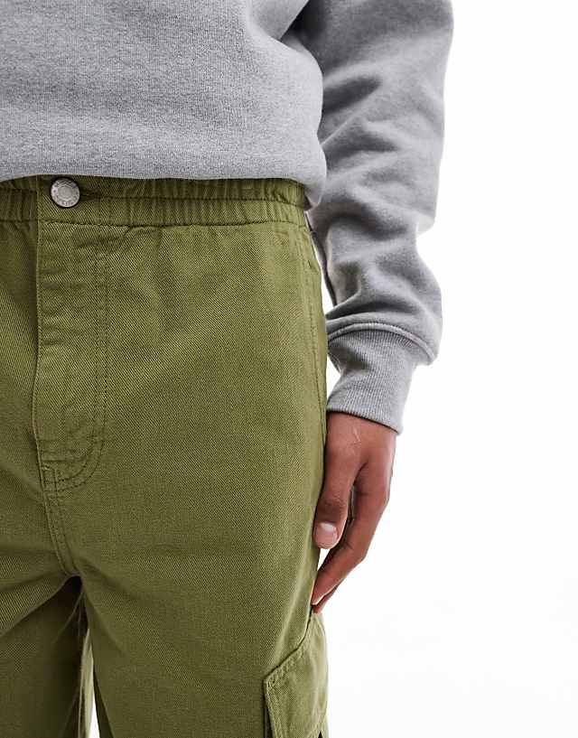Asos ASOS DESIGN Longer Length Cargo Shorts In Khaki
