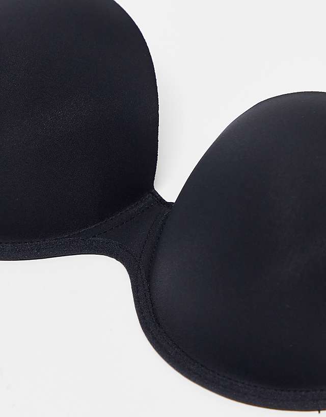 Asos ASOS DESIGN Moulded Strapless Backless Bra With Stick On Wing In Black