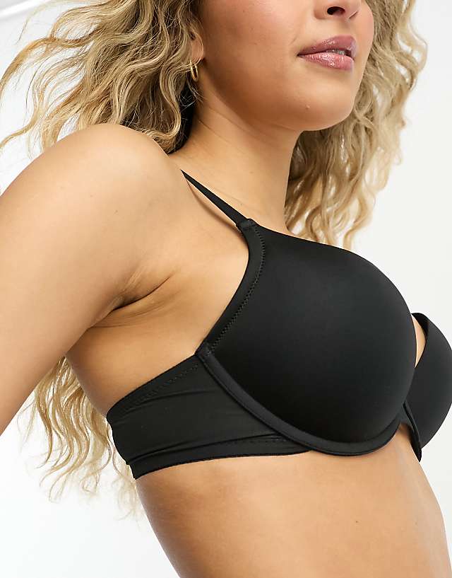 Asos ASOS DESIGN Moulded Superboost Push-up Bra In Black