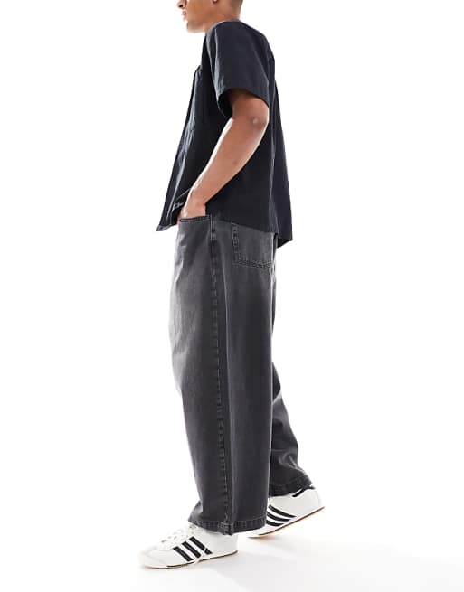 Asos ASOS DESIGN Oversized Baggy Jeans In Grey Wash