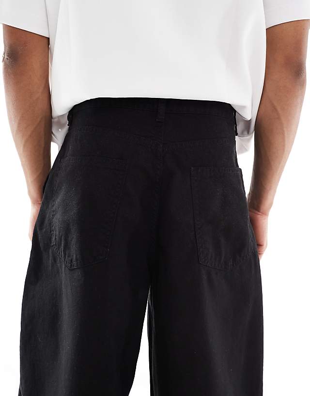 Asos ASOS DESIGN Oversized Baggy Jeans In Washed Black
