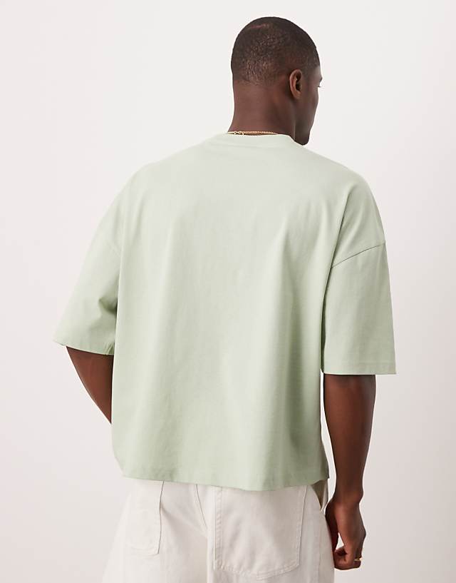 Asos ASOS DESIGN Oversized Boxy Drop Shoulder T-shirt In Mint