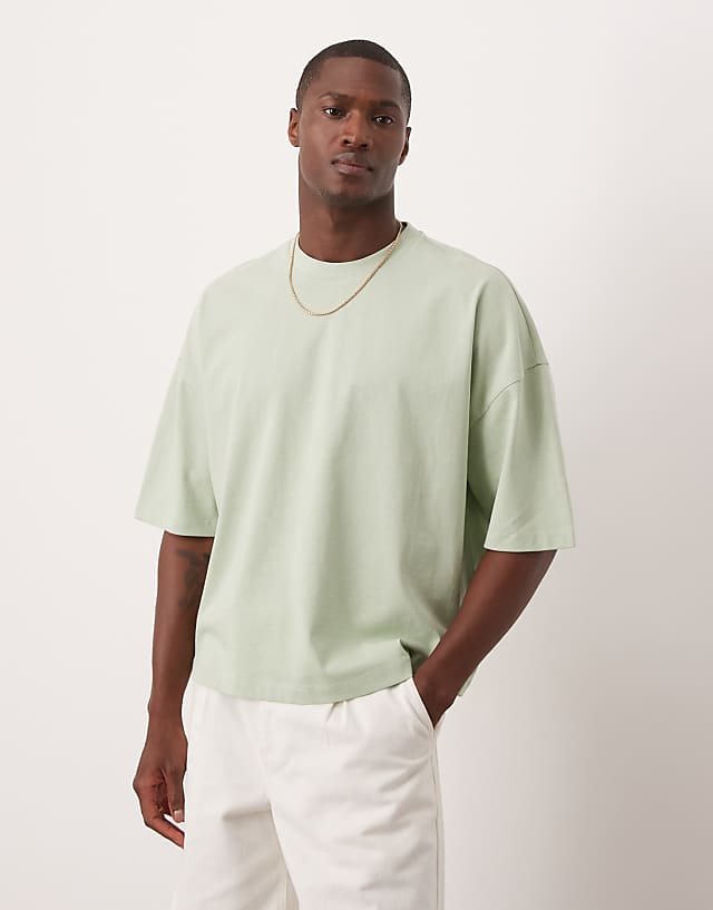 Asos ASOS DESIGN Oversized Boxy Drop Shoulder T-shirt In Mint