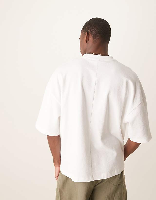 Asos ASOS DESIGN Oversized Boxy Printed T-shirt In White