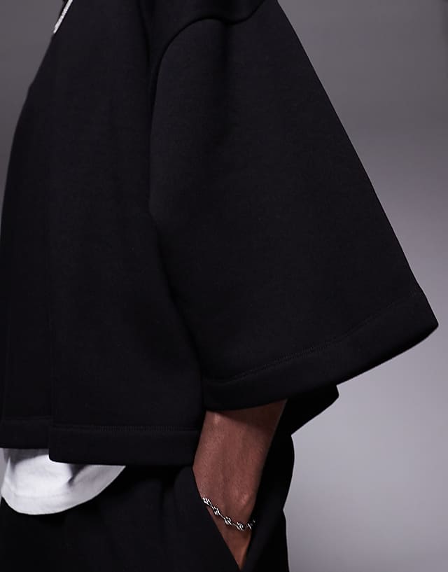 Asos ASOS DESIGN Oversized Co-ord Sweatshirt T-shirt In Black