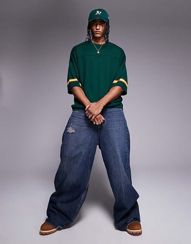 Asos ASOS DESIGN Oversized Fit T-shirt In Dark Green