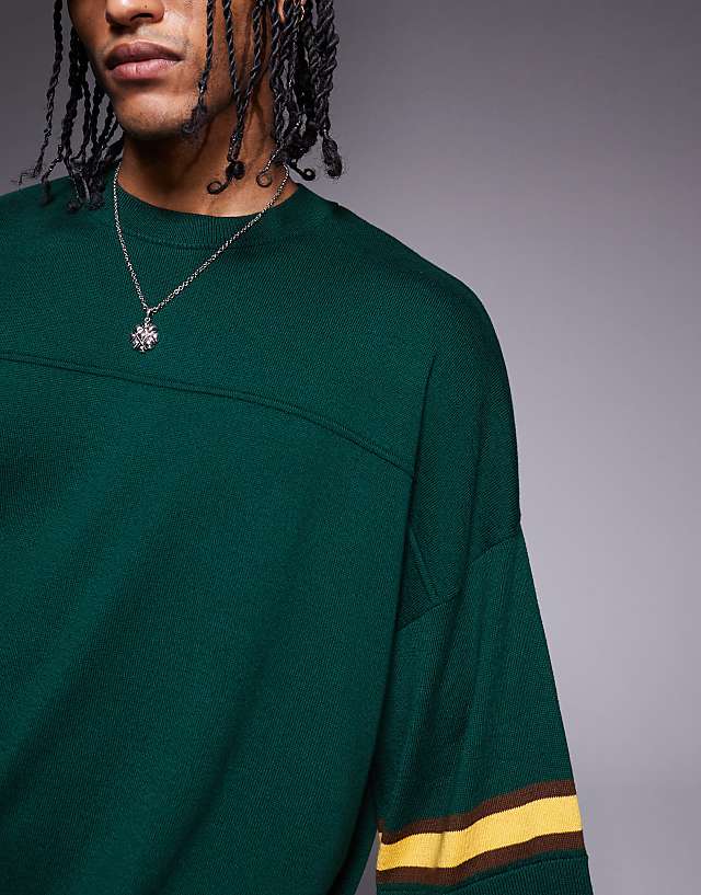 Asos ASOS DESIGN Oversized Fit T-shirt In Dark Green