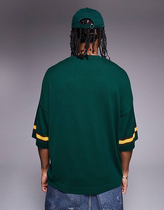 Asos ASOS DESIGN Oversized Fit T-shirt In Dark Green