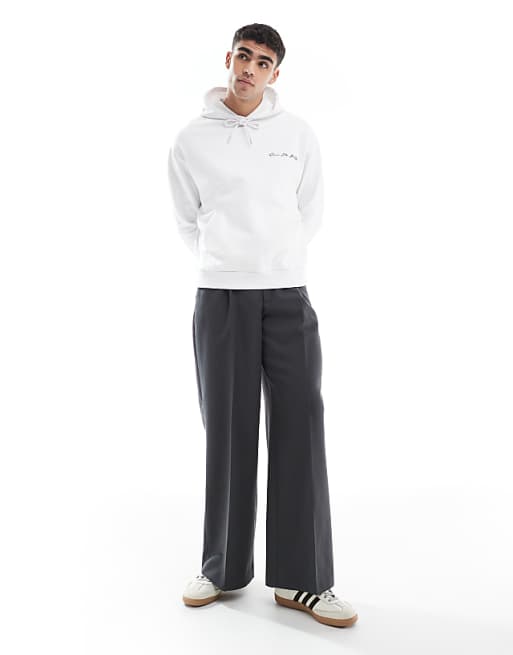 Asos ASOS DESIGN Oversized Hoodie With Bubble Print In White