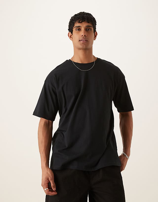 Asos ASOS DESIGN Oversized T-shirt With Back Print In Black