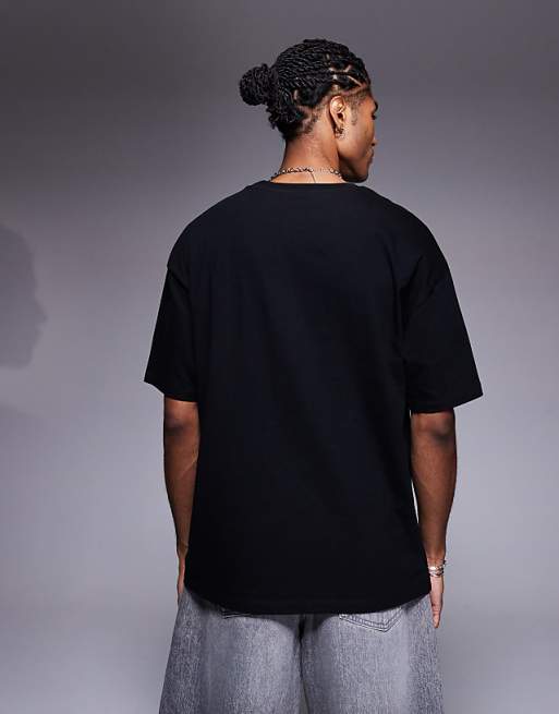 Asos ASOS DESIGN Oversized T-shirt With Chest Graphic In White