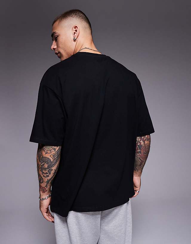 Asos ASOS DESIGN Oversized T-shirt With City Print In Black