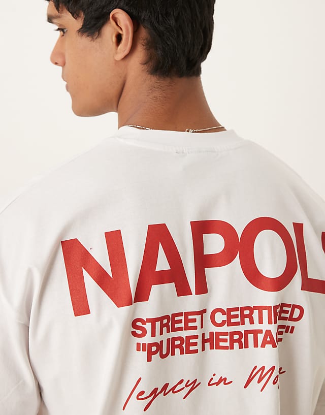 Asos ASOS DESIGN Oversized T-shirt With City Print In White