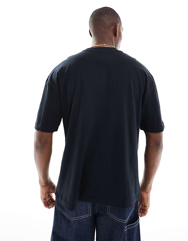 Asos ASOS DESIGN Oversized T-shirt With Front City Print In Black