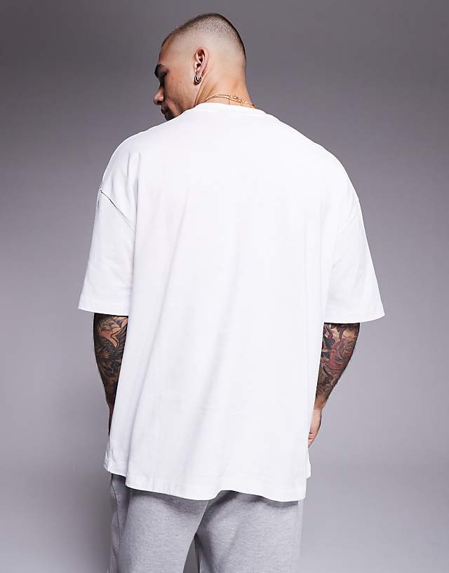 Asos ASOS DESIGN Oversized T-shirt With Front Print In White