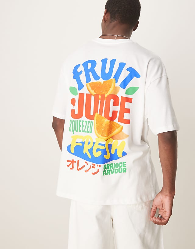 Asos ASOS DESIGN Oversized T-shirt With High Summer Graphic In White