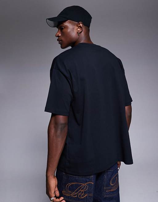 Asos ASOS DESIGN Oversized T-shirt With Sports Graphic In Black