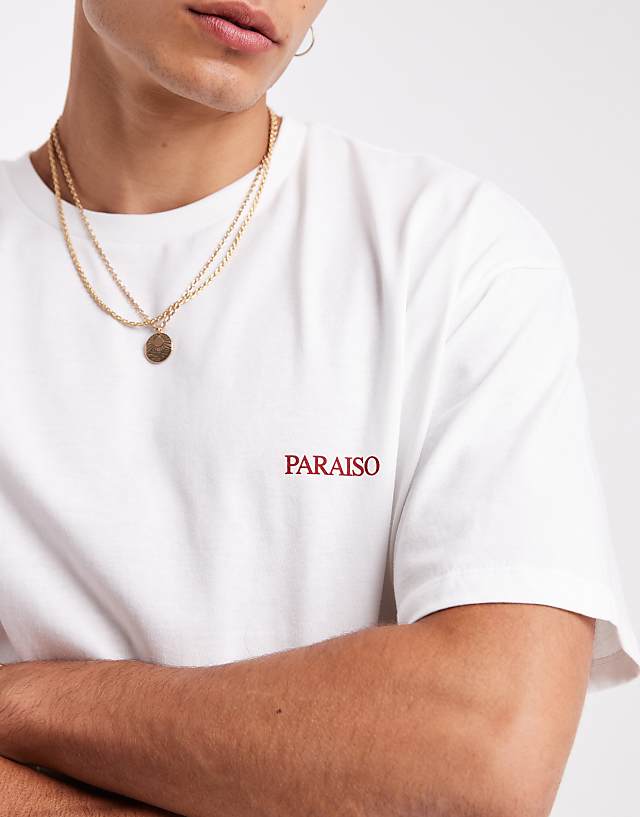 Asos ASOS DESIGN Oversized T-shirt With Text Graphic In White