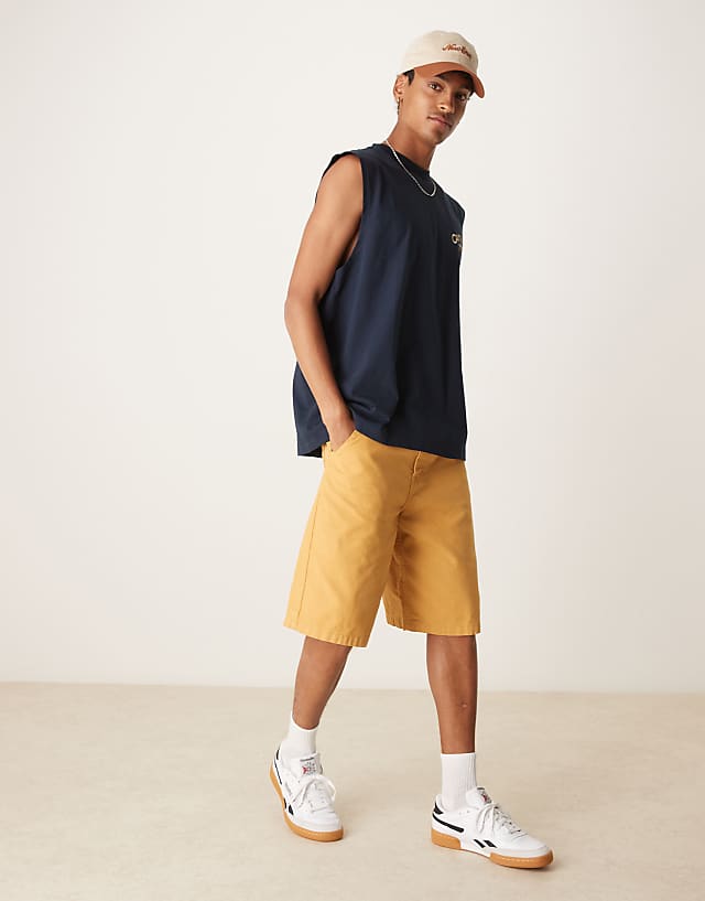 Asos ASOS DESIGN Oversized Tank With City Text Graphic In Navy