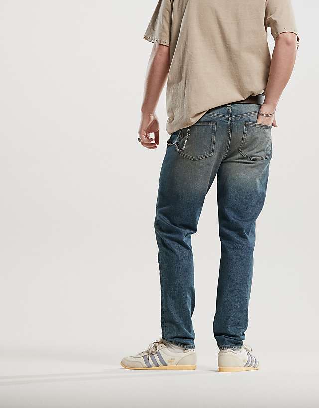 Asos ASOS DESIGN Skinny Jeans With Tint In Dark Wash Blue