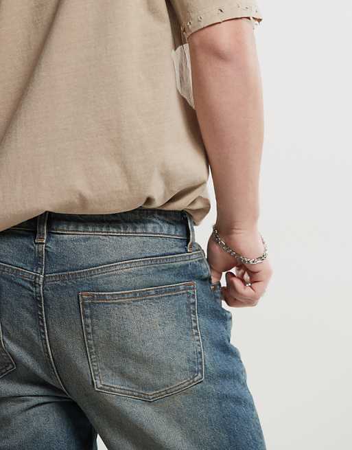 Asos ASOS DESIGN Skinny Jeans With Tint In Dark Wash Blue