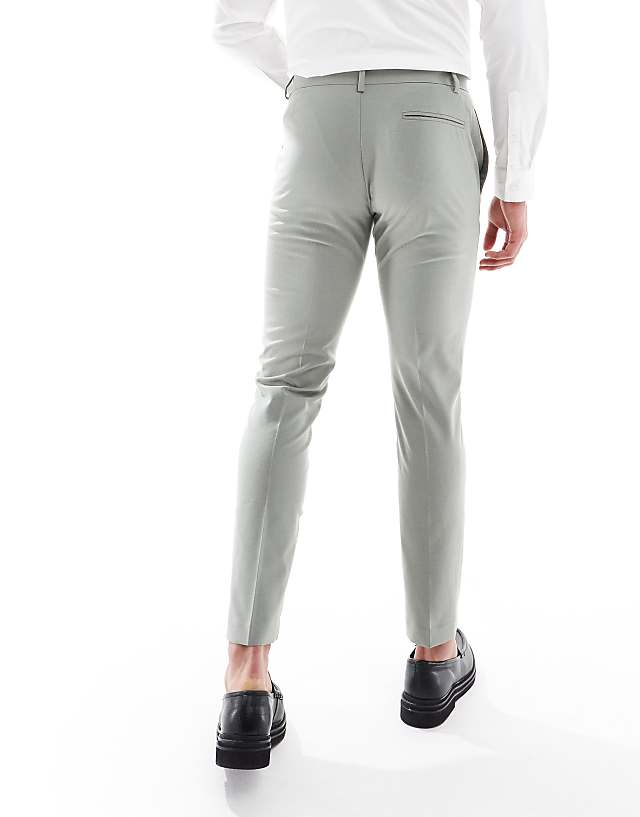 Asos ASOS DESIGN Skinny Suit Trousers In Light Green