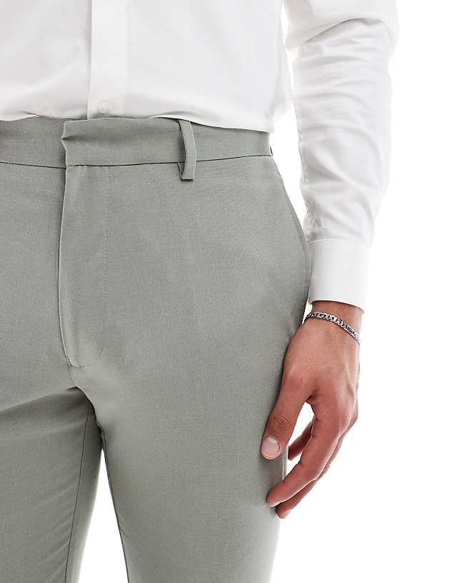 Asos ASOS DESIGN Skinny Suit Trousers In Light Green