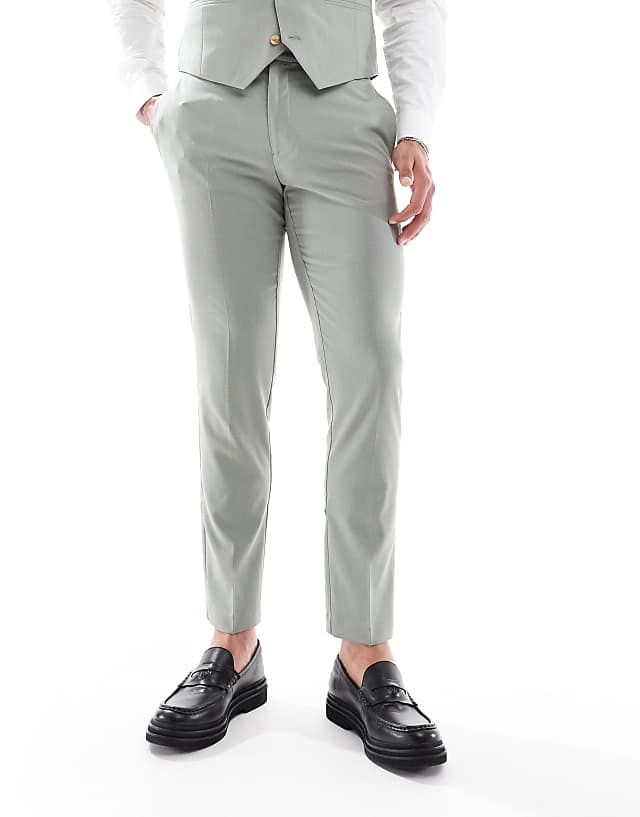 Asos ASOS DESIGN Skinny Suit Trousers In Light Green