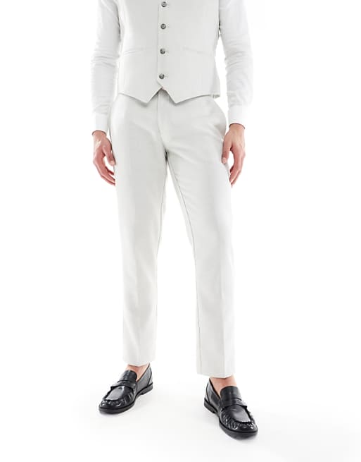 Asos ASOS DESIGN Slim Suit Trousers Wool Blend In Light Grey