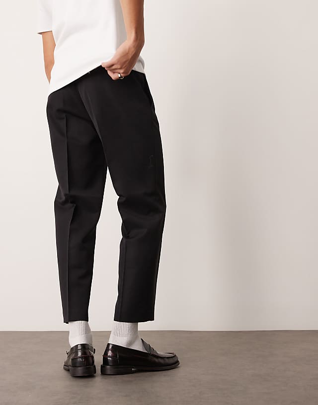 Asos ASOS DESIGN Smart Cigarette Fit Trousers In Black