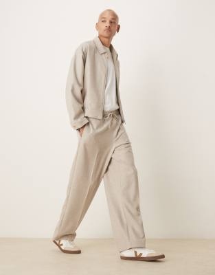 Asos ASOS DESIGN Smart Co-ord In Stone Texture Slub