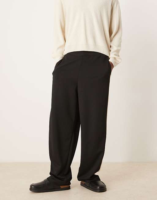Asos ASOS DESIGN Super Baggy Jogger With Taping In Black