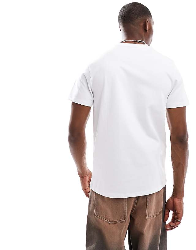 Asos ASOS DESIGN Super Heavyweight Crew Neck T-shirt In White