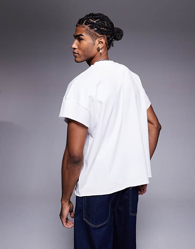 Asos ASOS DESIGN Super Heavyweight Oversized Boxy T-shirt In White