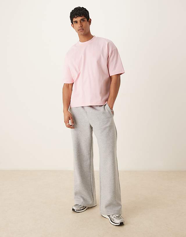 Asos ASOS DESIGN Super Heavyweight Oversized Boxy T-shirt In Pink - PINK