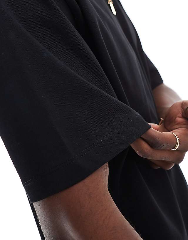 Asos ASOS DESIGN Super Heavyweight Oversized T-shirt In Black