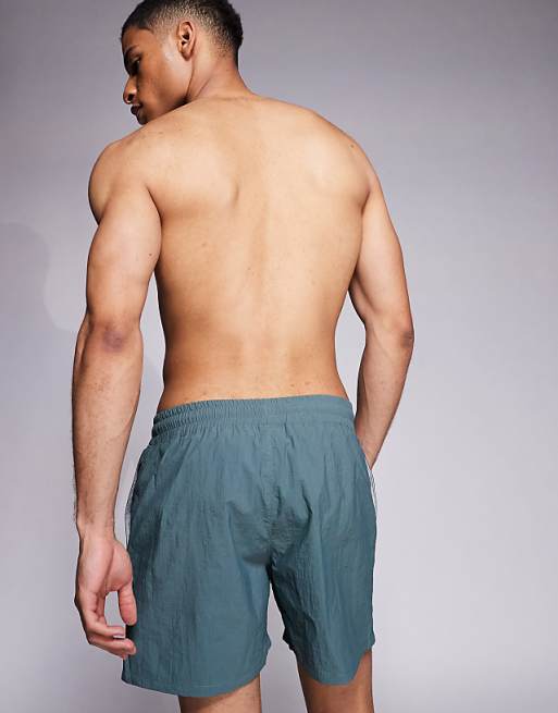 Asos ASOS DESIGN Swim Shorts In Short Length In Grey