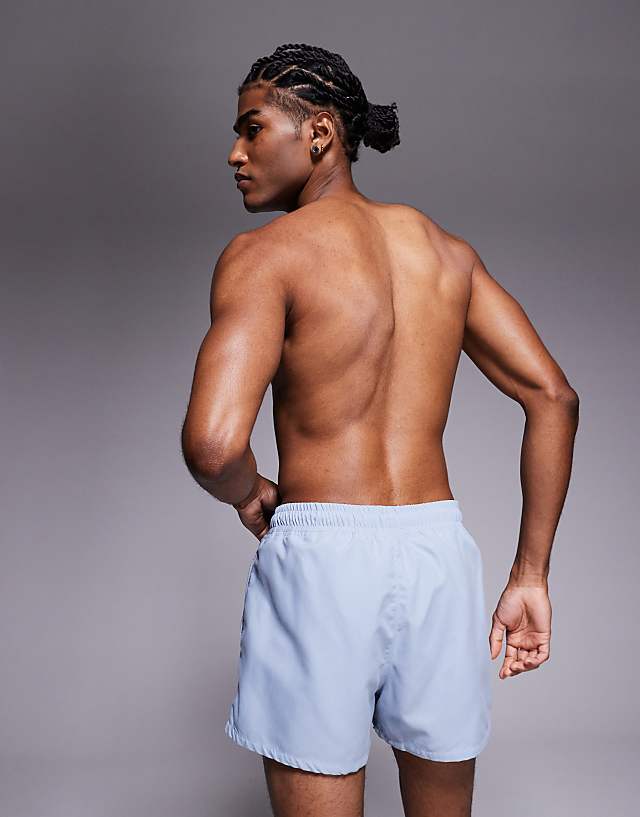 Asos ASOS DESIGN Swim Shorts In Super Short Length In Blue