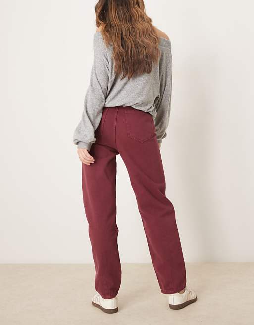 Asos ASOS DESIGN Tapered High Rise Slim Jean In Fig