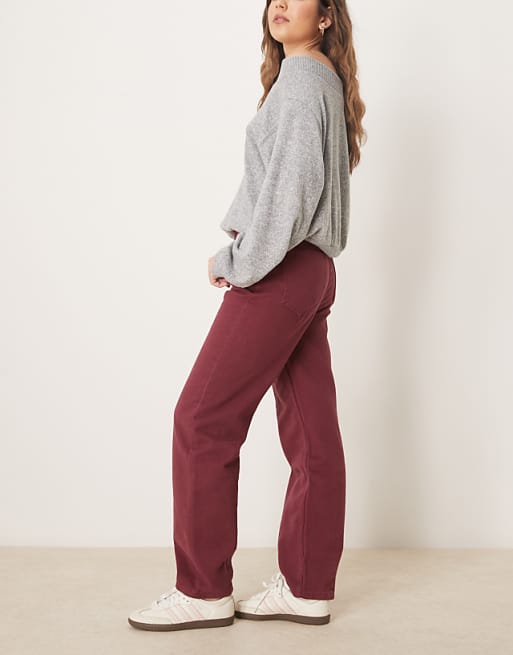 Asos ASOS DESIGN Tapered High Rise Slim Jean In Fig