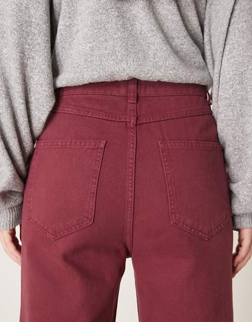 Asos ASOS DESIGN Tapered High Rise Slim Jean In Fig