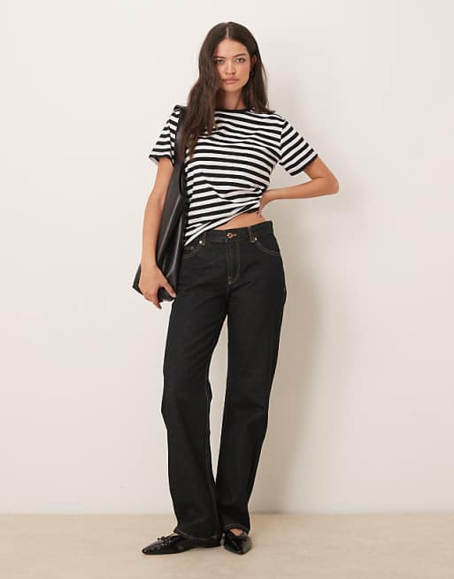 Asos ASOS DESIGN Ultimate T-shirt In Black And White Stripe