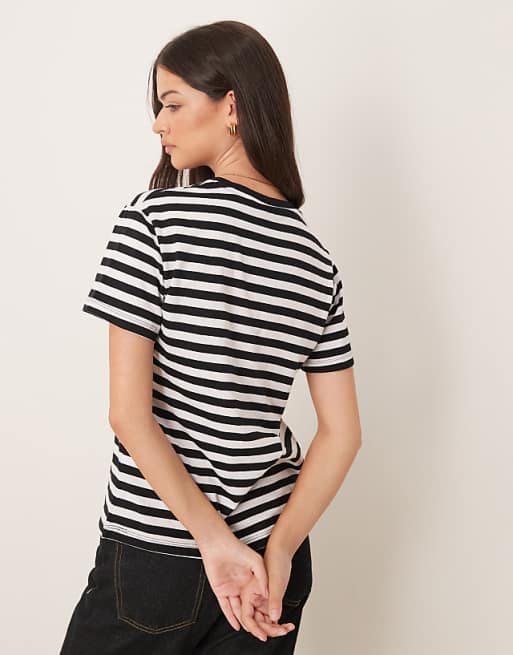Asos ASOS DESIGN Ultimate T-shirt In Black And White Stripe