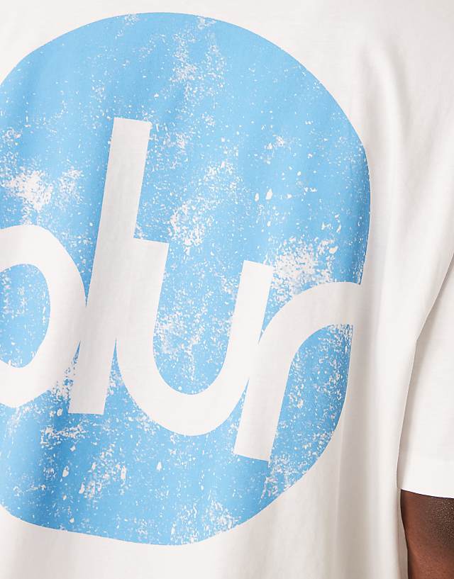 Asos ASOS DESIGN Unisex Oversize T-shirt With Blur Print In White