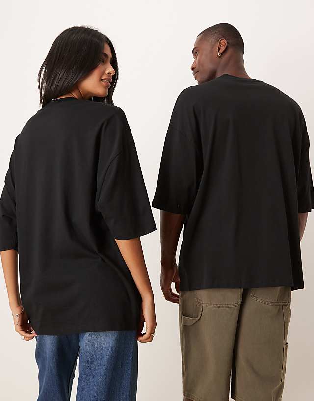 Asos ASOS DESIGN Unisex Oversized T-shirt With Ford Print In Black