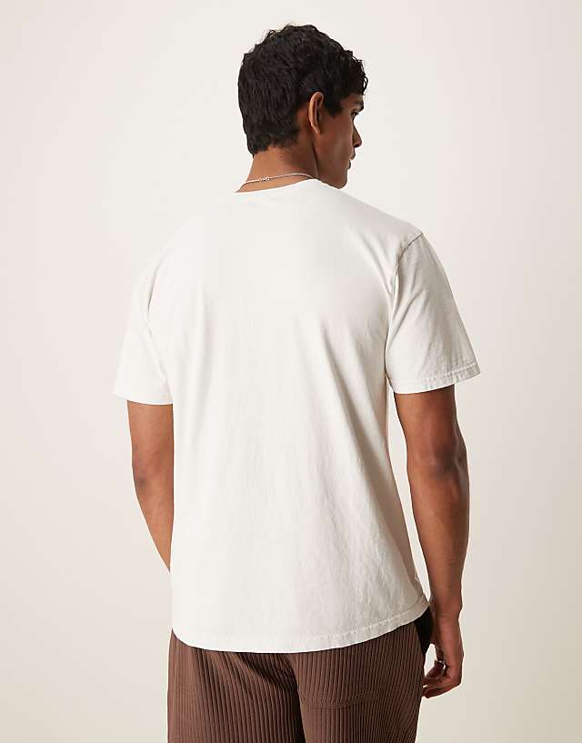 Asos ASOS DESIGN Unisex Oversized T-shirt With The Flintstones Print In White