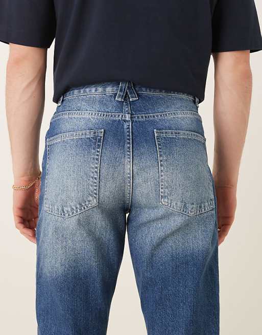Asos ASOS DESIGN Vintage Flare Jeans In Mid Wash Blue