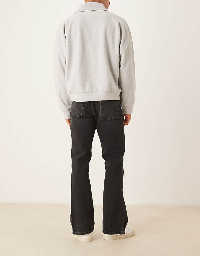 Asos ASOS DESIGN Vintage Flare Jeans In Washed Black
