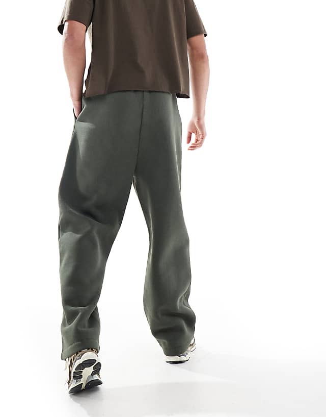 Asos ASOS DESIGN Wide Leg Jogger With Pocket Details In Washed Green