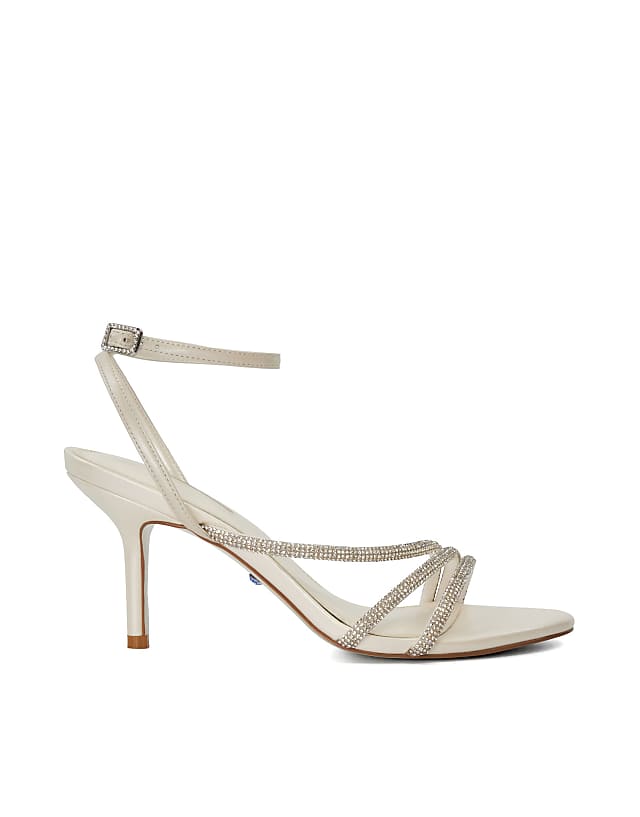 asos Dune London Midsummers bridal heels in ivory